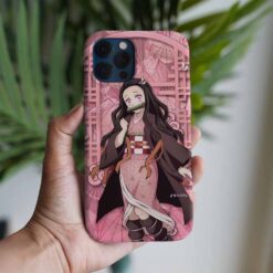 Demon Slayer Nezuko Kamado Portre Baskılı Tasarımlı Silikon Telefon Kılıfı