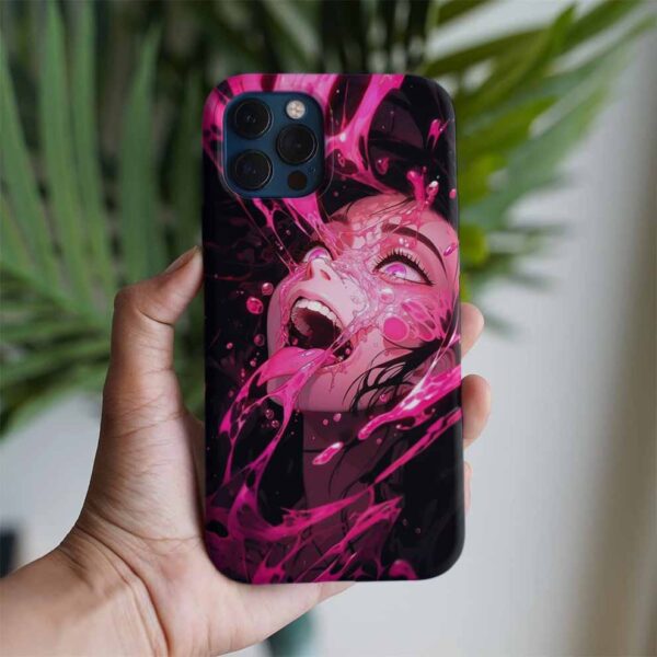 Demon Slayer Nezuko Baskılı Tasarımlı Silikon Telefon Kılıfı