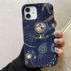 Mavi Burç Baskılı Silikon Telefon Kılıfı