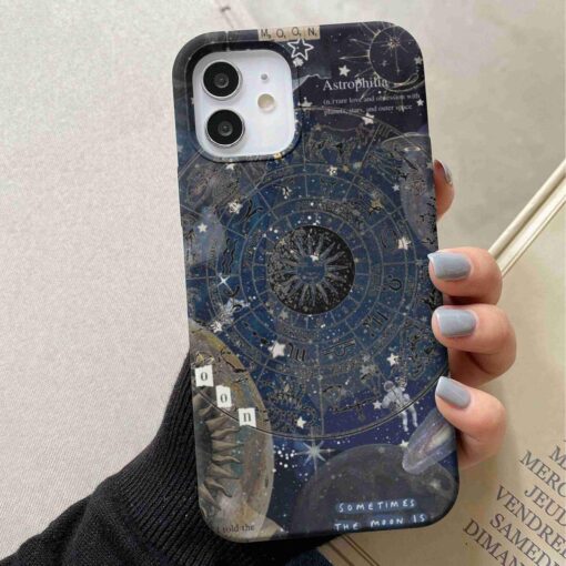 Astrophilia Harita Baskılı Silikon Telefon Kılıfı