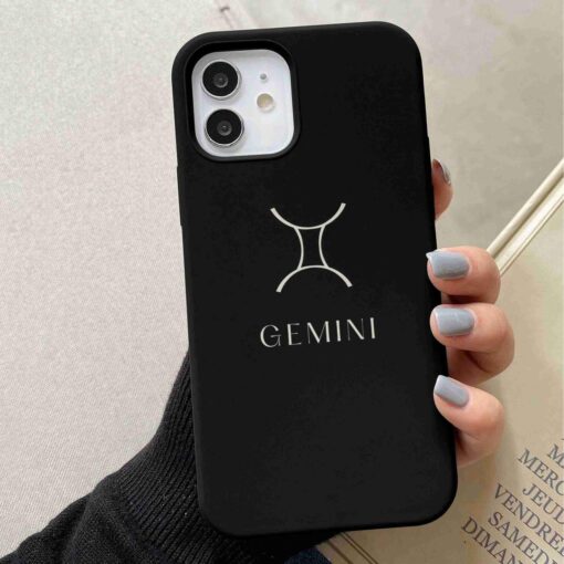 Gemini Burç Baskılı Silikon Telefon Kılıfı