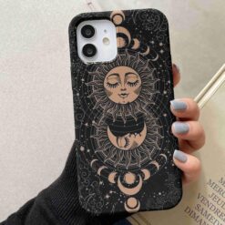 Güneş Astroloji Baskılı Silikon Telefon Kılıfı