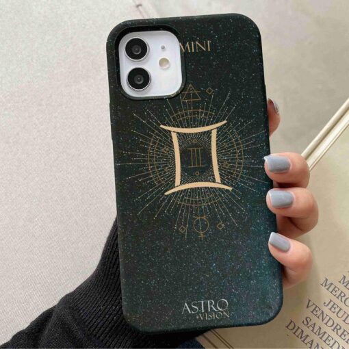 Gemini Burç Baskılı Silikon Telefon Kılıfı
