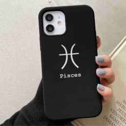 Pisces Burç Baskılı Silikon Telefon Kılıfı