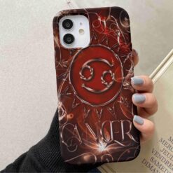 Cancer Burç Baskılı Silikon Telefon Kılıfı