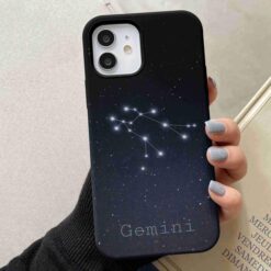 Gemini Burç Baskılı Silikon Telefon Kılıfı