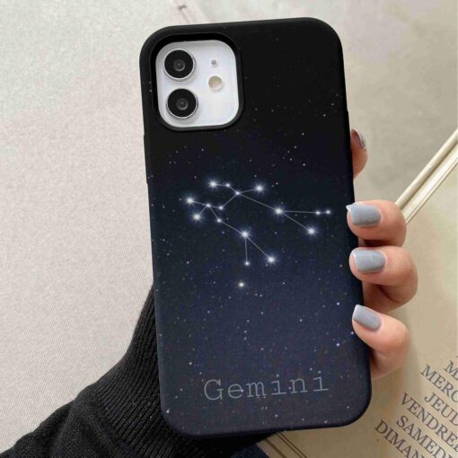 Gemini Burç Baskılı Silikon Telefon Kılıfı