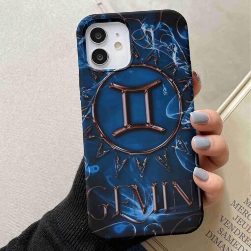 Gemini Burç Baskılı Silikon Telefon Kılıfı