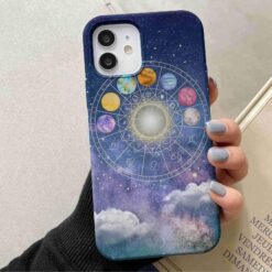 Renkli Yıldız Haritası Baskılı Silikon Telefon Kılıfı