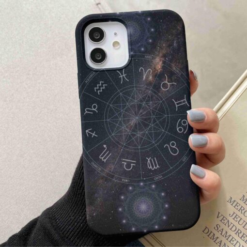 Gökyüzü Burçlar Baskılı Silikon Telefon Kılıfı