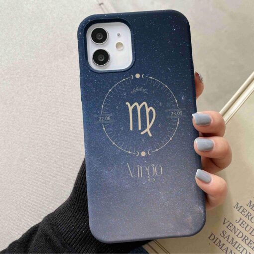 Virgo Burç Baskılı Silikon Telefon Kılıfı