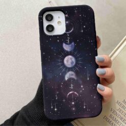 Gökyüzü Yıldız Haritası Baskılı Silikon Telefon Kılıfı