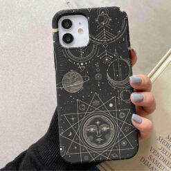 Burç Desenleri Baskılı Silikon Telefon Kılıfı