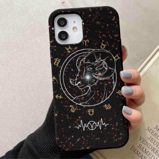 Koç Burcu Baskılı Silikon Telefon Kılıfı