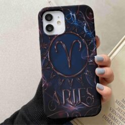 Aries Burç Baskılı Silikon Telefon Kılıfı