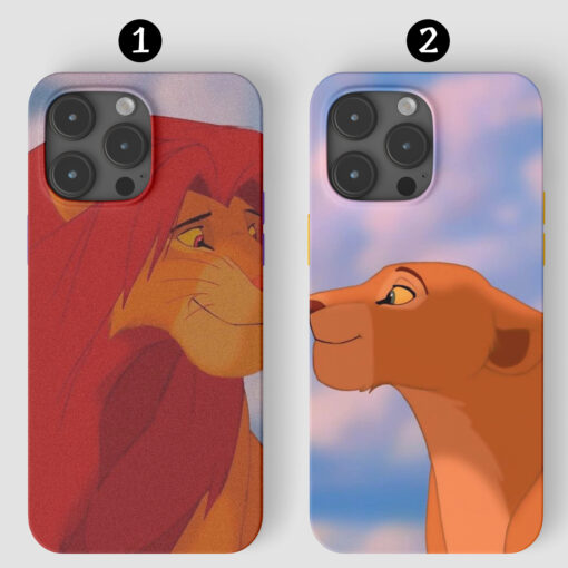 Çift Hakuna Matata Tasarımlı Silikon Telefon Kılıfı