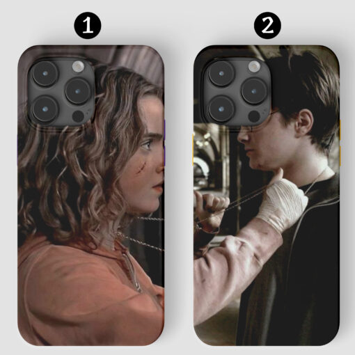 Çift Haryy-Potter Tasarımlı Baskılı Telefon Kılıfı