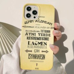 Senin Ağzından Çıkanla Tasarımlı Silikon Telefon Kılıfı