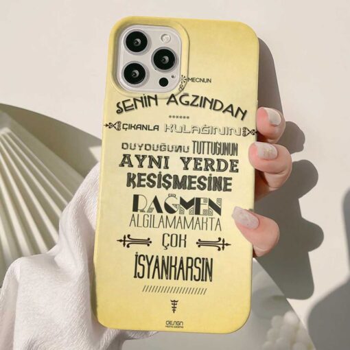 Senin Ağzından Çıkanla Tasarımlı Silikon Telefon Kılıfı