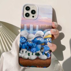 Şirinler Baskili Tasarımlı Silikon Telefon Kılıfı