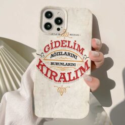 Gidelim Ağızlarını Burunlarını Kıralım Tasarımlı Silikon Telefon Kılıfı