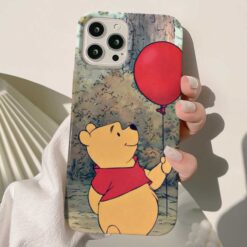 Pooh Baskili Tasarımlı Silikon Telefon Kılıfı