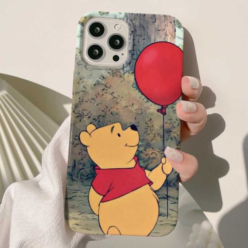 Pooh Baskili Tasarımlı Silikon Telefon Kılıfı