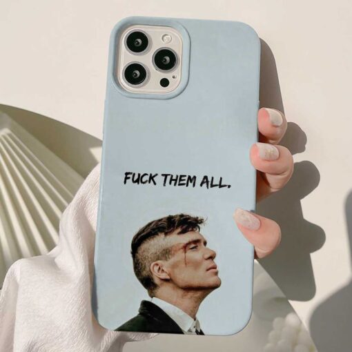 Fuck Them All Baskılı Silikon Telefon Kılıfı