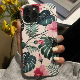 Gülhatmi Çiçekleri Tasarımlı Silikon Telefon Kılıfı