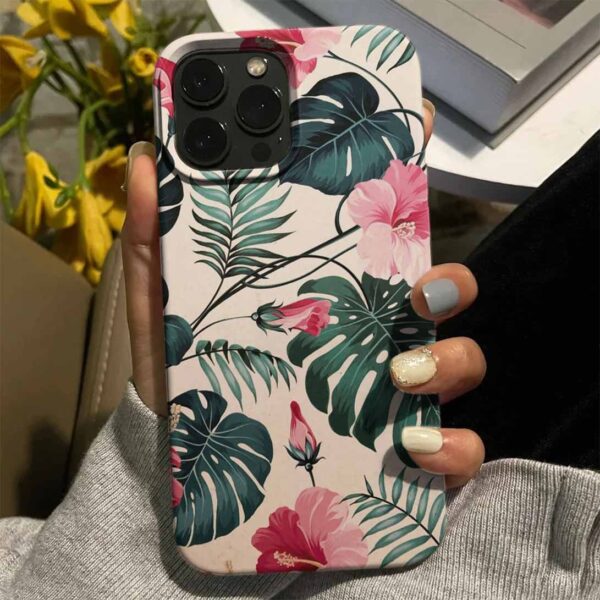 Gülhatmi Çiçekleri Tasarımlı Silikon Telefon Kılıfı