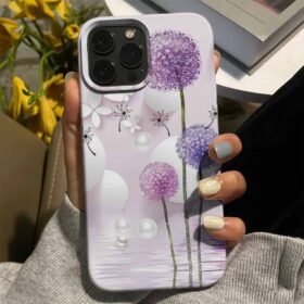 Yaprak Döken Dandelion Tasarımlı Silikon Telefon Kılıfı