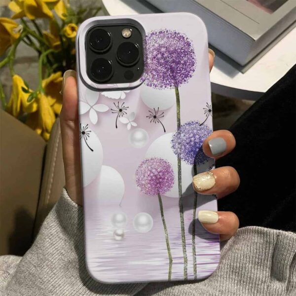 Yaprak Döken Dandelion Tasarımlı Silikon Telefon Kılıfı