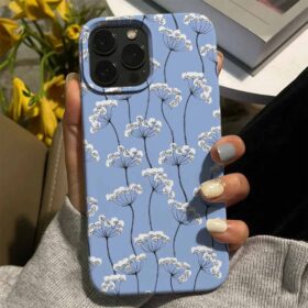 Karahindiba Çiçekleri Tasarımlı Silikon Telefon Kılıfı