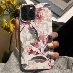 Can Çiçekleri Tasarımlı Silikon Telefon Kılıfı