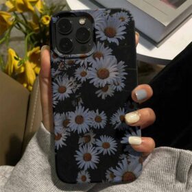 Akşam Papatya Tarlası Tasarımlı Silikon Telefon Kılıfı