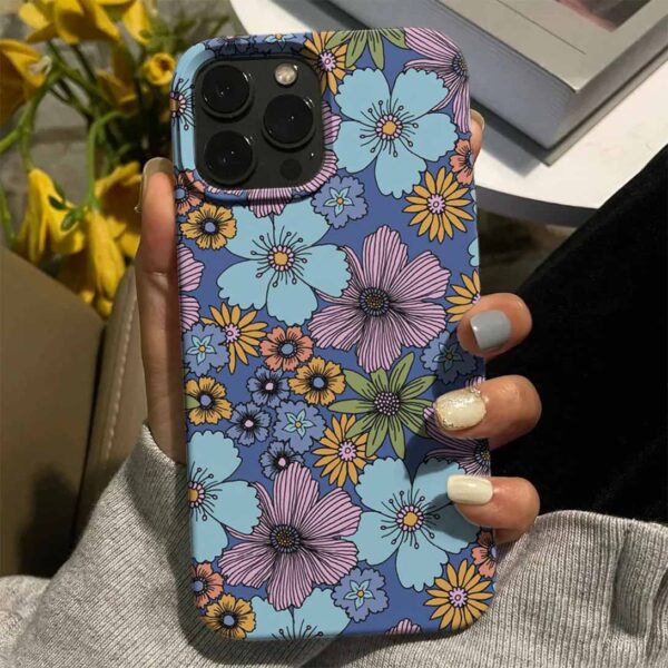 Bahar Çiçekleri Tasarımlı Silikon Telefon Kılıfı
