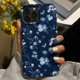 Gece Çiçeklere Bakış Tasarımlı Silikon Telefon Kılıfı