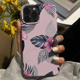 Tropikal Gala Çiçeği Tasarımlı Silikon Telefon Kılıfı