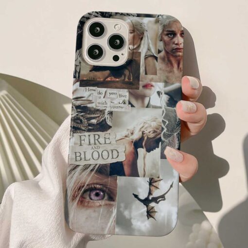 Fire And Blood Tasarımlı Silikon Telefon Kılıfı
