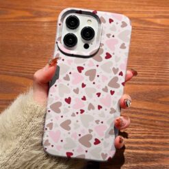 Tatlı Mini Kalpler Tasarımlı Silikon Telefon Kılıfı