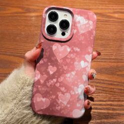 Low Opacity Hearts Kalpler Tasarımlı Silikon Telefon Kılıfı