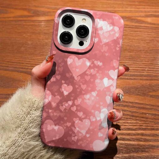 Low Opacity Hearts Kalpler Tasarımlı Silikon Telefon Kılıfı