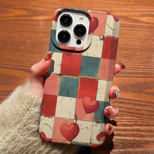 Vitange Dama Ve Kalpler Tasarımlı Silikon Telefon Kılıfı