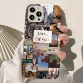 Do İt For You Kolaj Tasarımlı Silikon Telefon Kılıfı