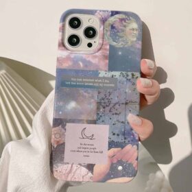 Astroloji Kolaj Tasarımlı Silikon Telefon Kılıfı