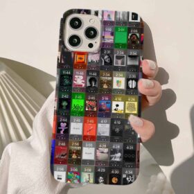 American Pop Kolaj Tasarımlı Silikon Telefon Kılıfı