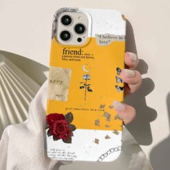 Friend Kolaj Tasarımlı Silikon Telefon Kılıfı