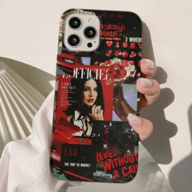 Lana Del Rey Kolaj Tasarımlı Silikon Telefon Kılıfı