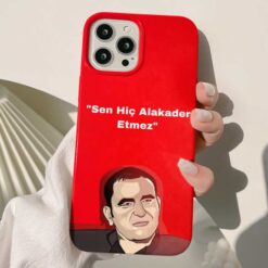 Seni Hiç Alakadar Etmez Baskılı Silikon Telefon Kılıfı