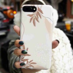 Çiçek Yaprakları Baskılı Silikon Telefon Kılıfı